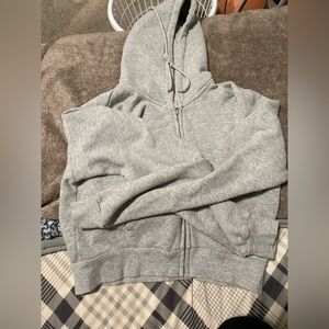 Gray cropped brandy, Melville jacket